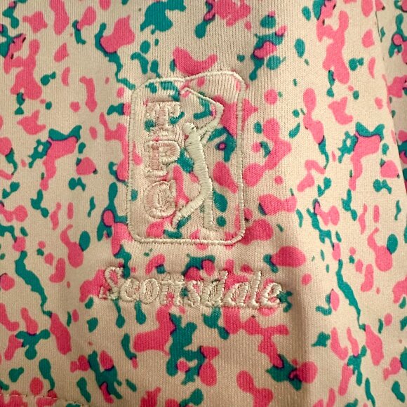 Nike Dri-Fit WM Phoenix Open Tour Micro Camo Performance Golf Polo Shirt - XL - Picture 3 of 7